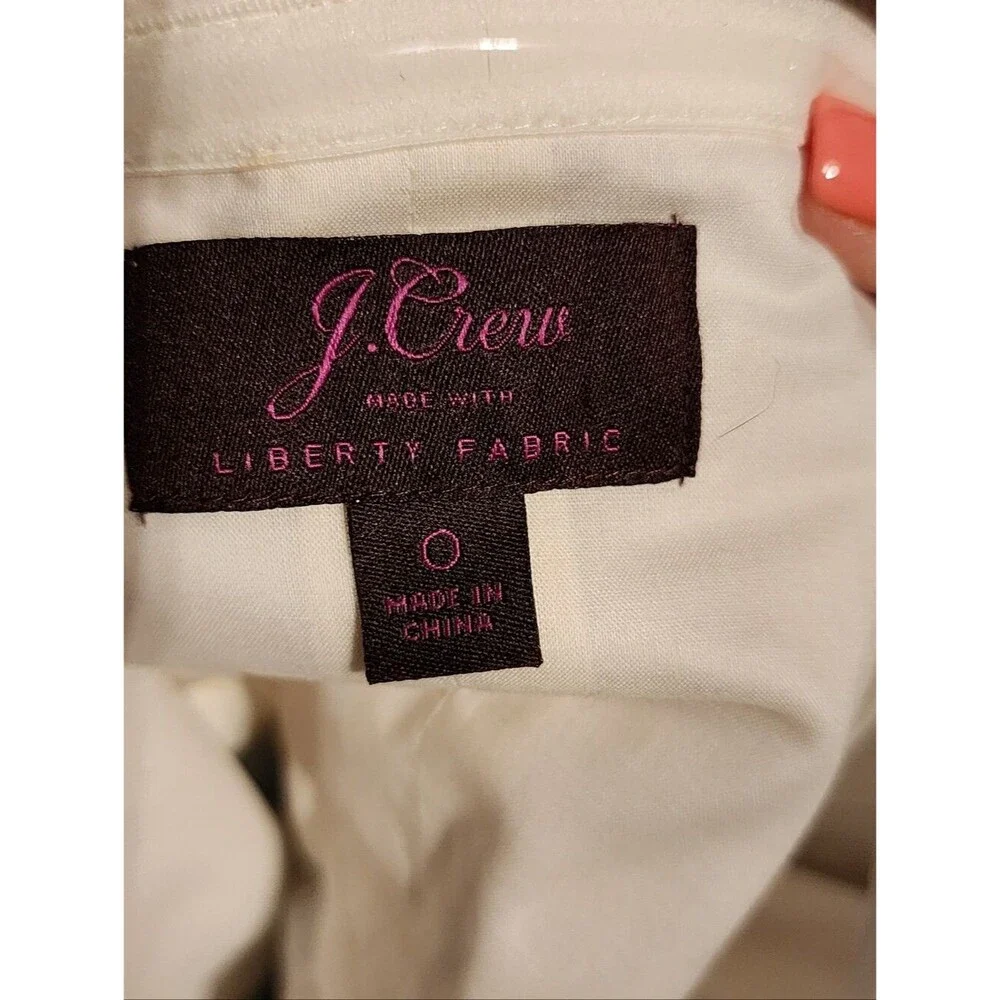 J. Crew X Liberty Of London Floral Shoulder-tie Dress, Size 0